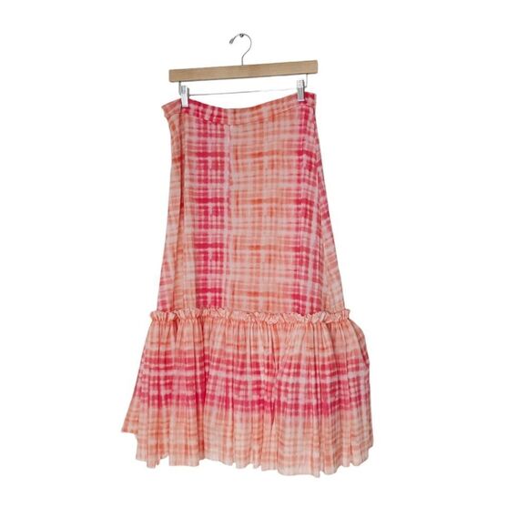 NWT Anthropologie Eva Franco Kym Flounced Midi Skirt - Picture 2 of 6